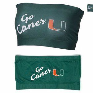 Go Canes! University of Miami Bandeau Tube Top